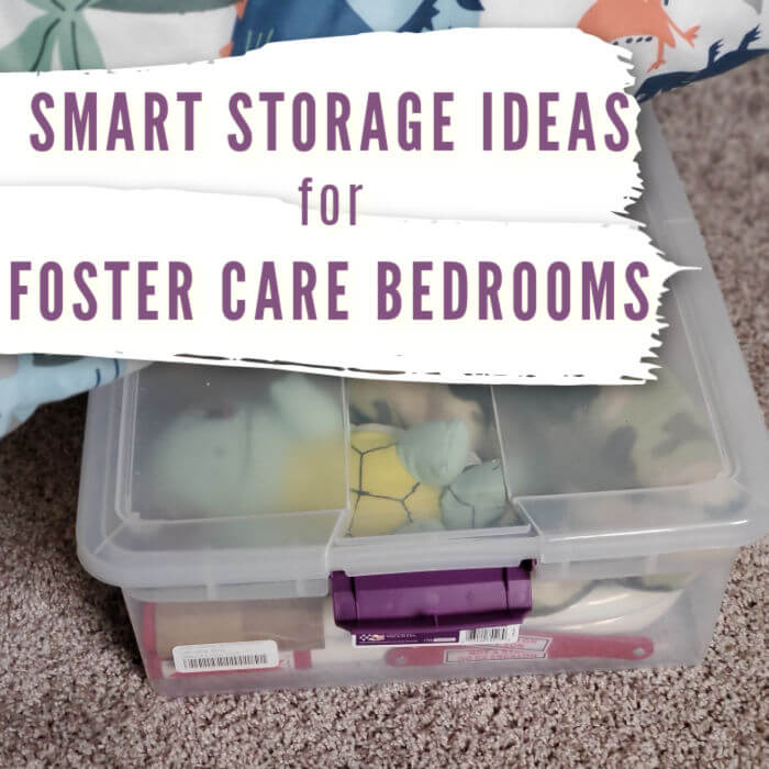 storage ideas for foster bedrooms