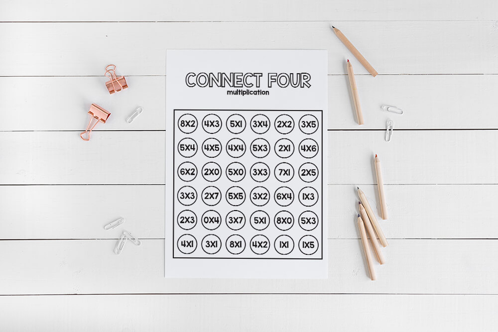 Connect Four Math Game