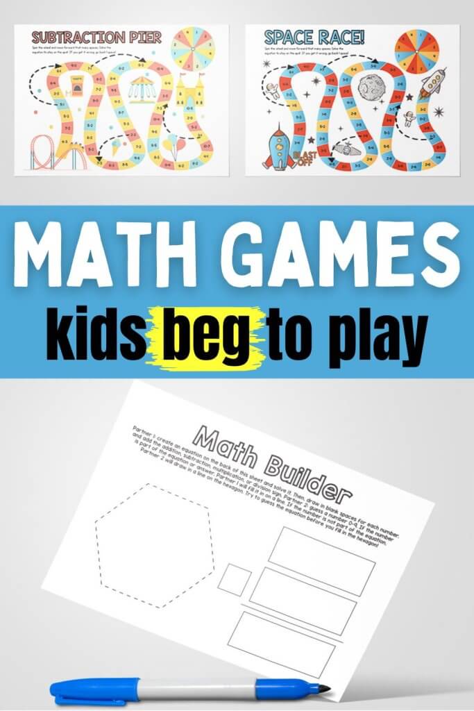 Math Games for 3rd graders addition, subtraction, and multiplication