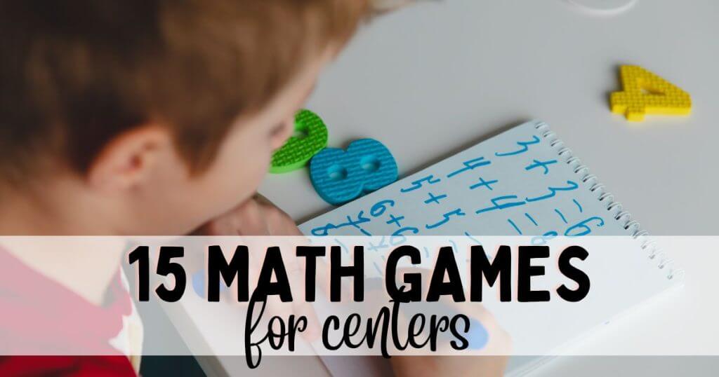 Math Games for Centers