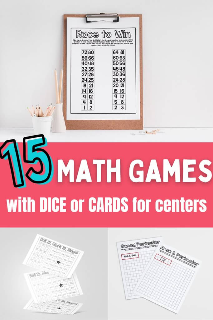 Math Games with Dice for Elementary Students