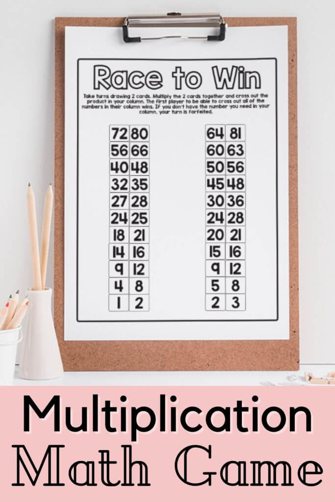 Multiplication Math Game